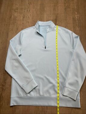 Hickey Freeman Light Blue Men’s Half-Zip Sweater